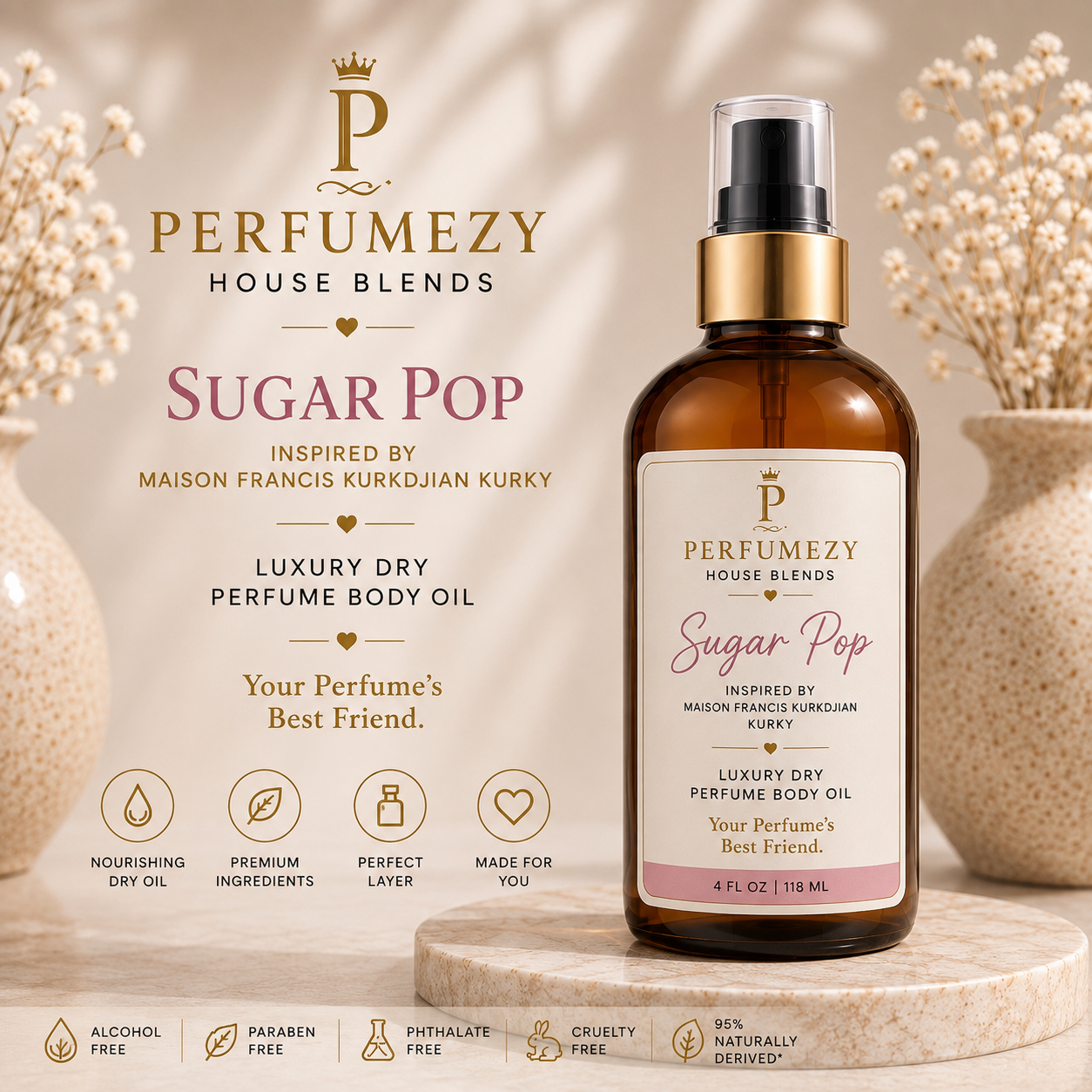 Sugar Pop Luxury Dry Perfume Body Oil